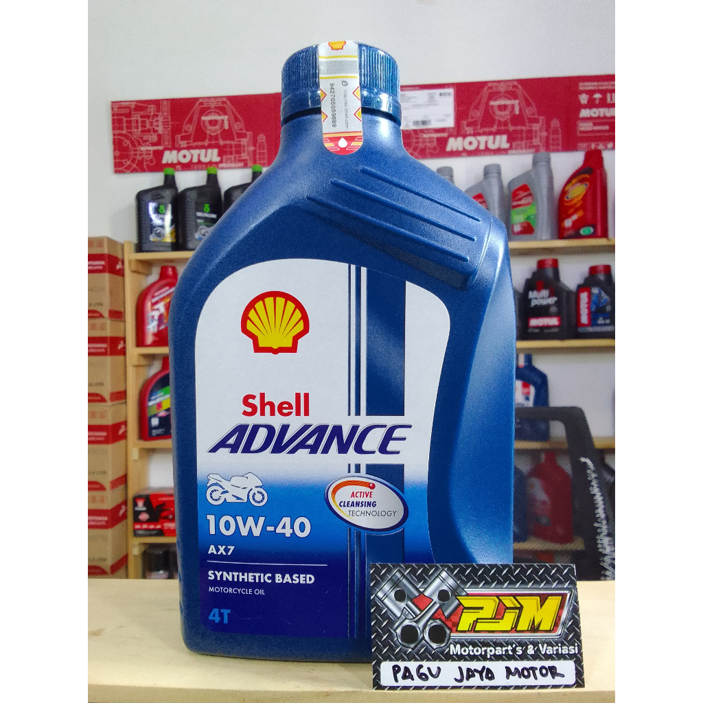 SHELL AX7 10W 40 800 ML 4TAK OLI MESIN MOTOR 4 LANGKAH (ORIGINAL)