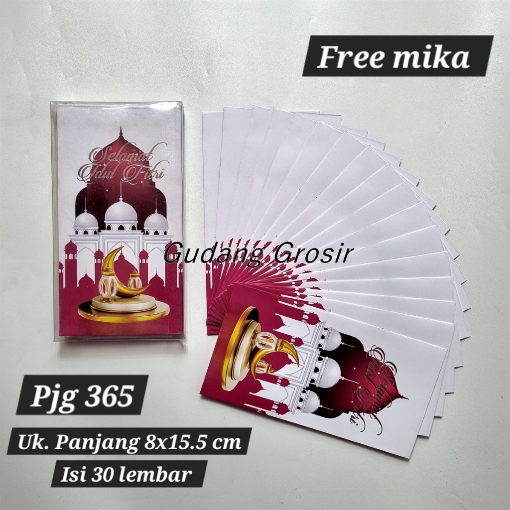 

ANGPAO AMPLOP LEBARAN IDUL FITRI JUMBO PANJANG KOTAK MIKA ISI 30 PREMIUM MURAH READY STOCK