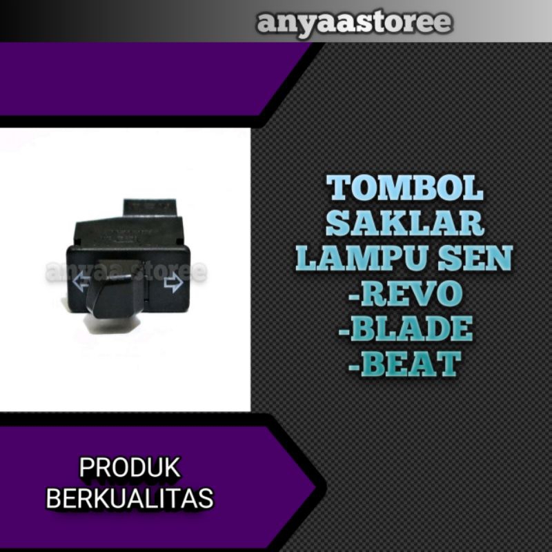 Saklar/tombol lampu sen revo,blade,beat