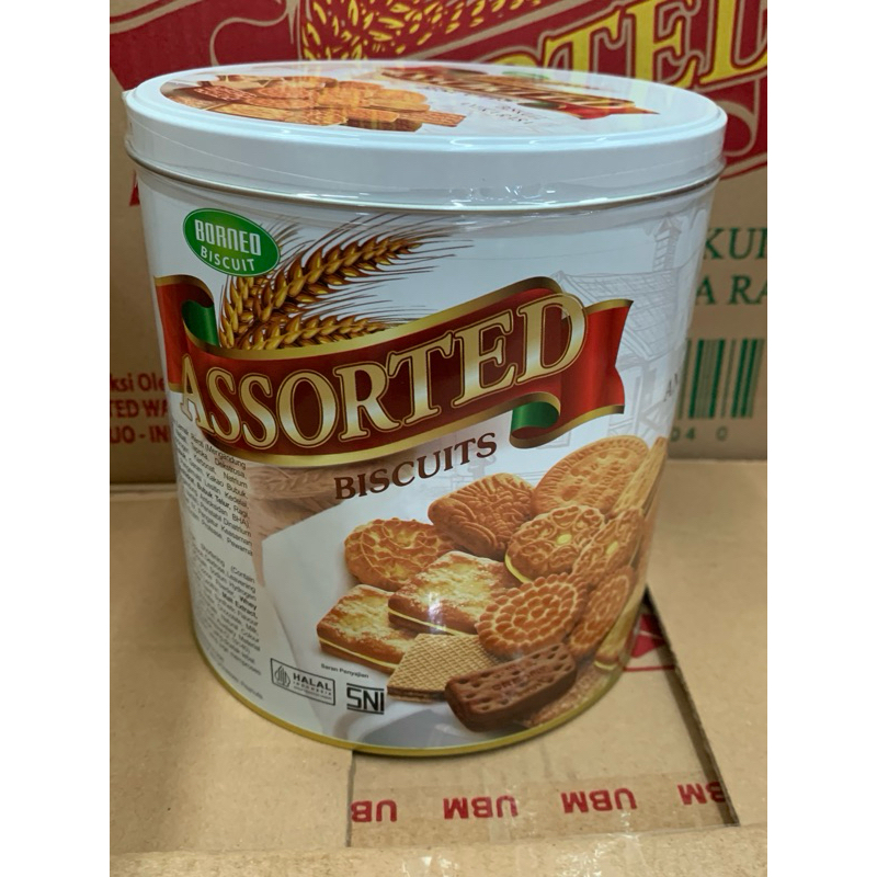 

BORNEO BISKUIT ASSORTED KALENG 350 GR