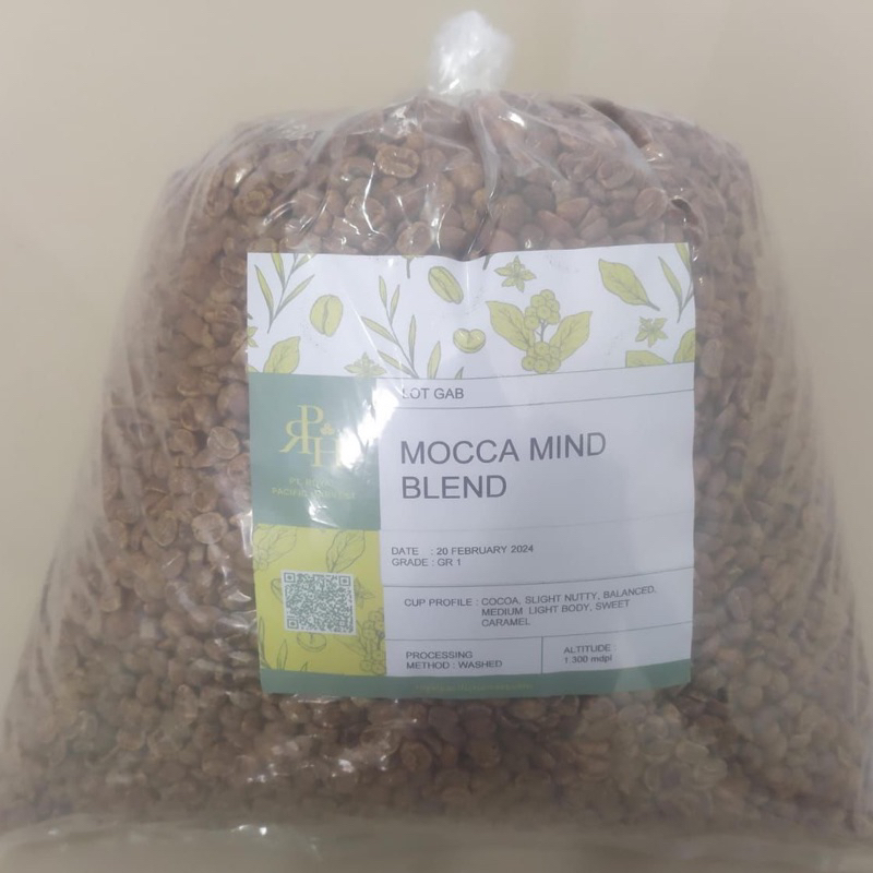 

Mocca mint blend green bean biji kopi mentah