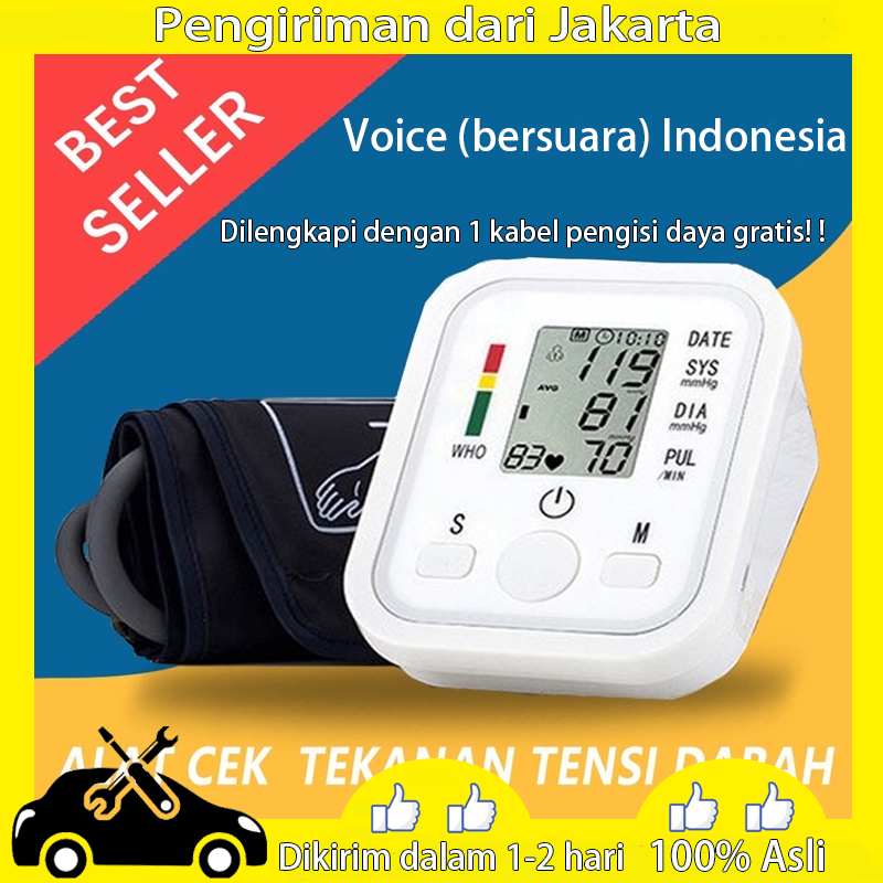 Tensimeter Digital Alat Cek Pengukur Tekanan Tensi Darah Digital Tensimeter Sphygmomanometer ORI Taf