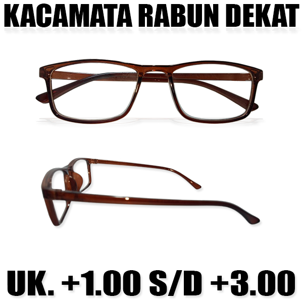 Kacamata Plus Lensa Baca Rabun Dekat Reading Glasses Ukuran ( +1.00 s/d +3.00 ) Pria Dan Wanita Kaca