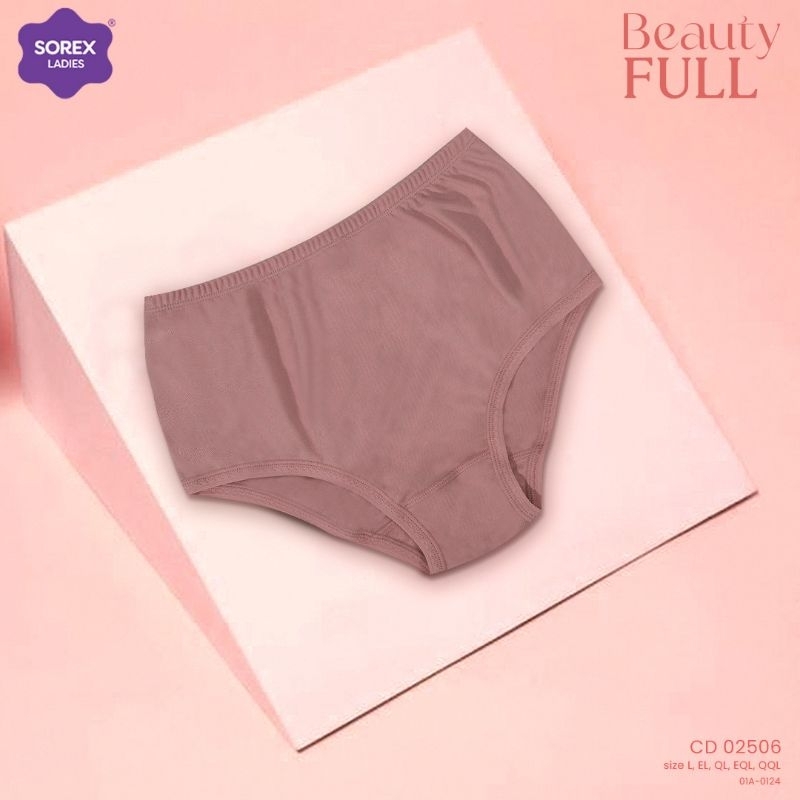 Sorex CD 02506 beauty Full celana dalam wanita supersoft maxy jumbo (L, EL, QL,EQL, QQL)