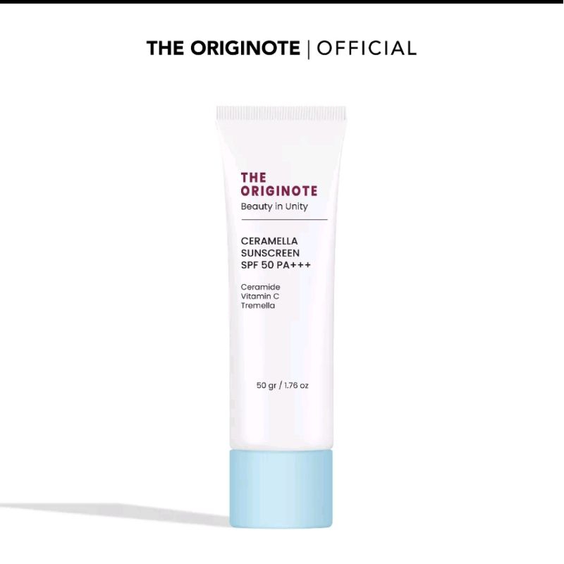 Sunscreen Originote ceramella sunscreen spf 50PA+++ (untuk skin barrier protect)