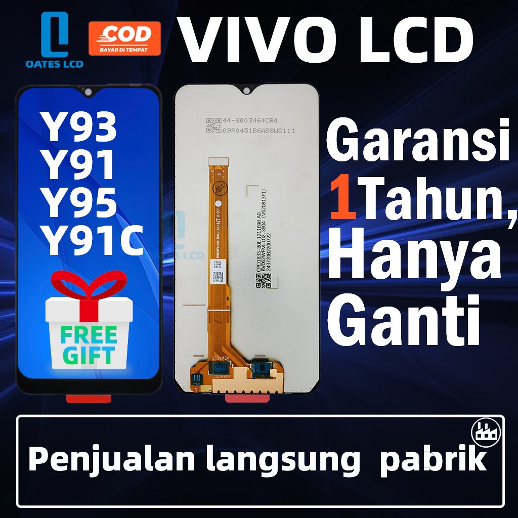 【Original】LCD VIVO Y91/Y91C/Y93/Y95/Y91i/Y1S/Y90 UNIVERSAL FULLSET Touchscreen ORI HP OG Crown/Oates
