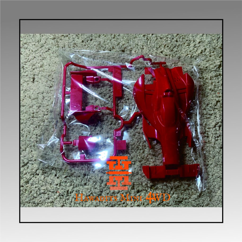 body tamiya flame astute dan decal original