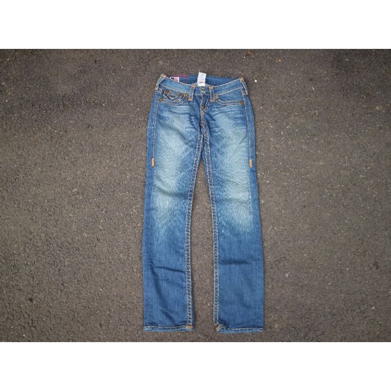 Celana Jeans Cewek True Religion Fading Original