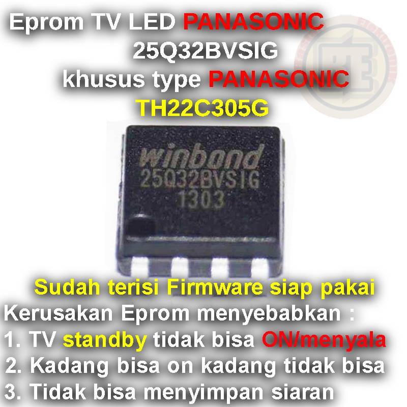 Ic Eprom Firmware TV PANASONIC TH22C305G