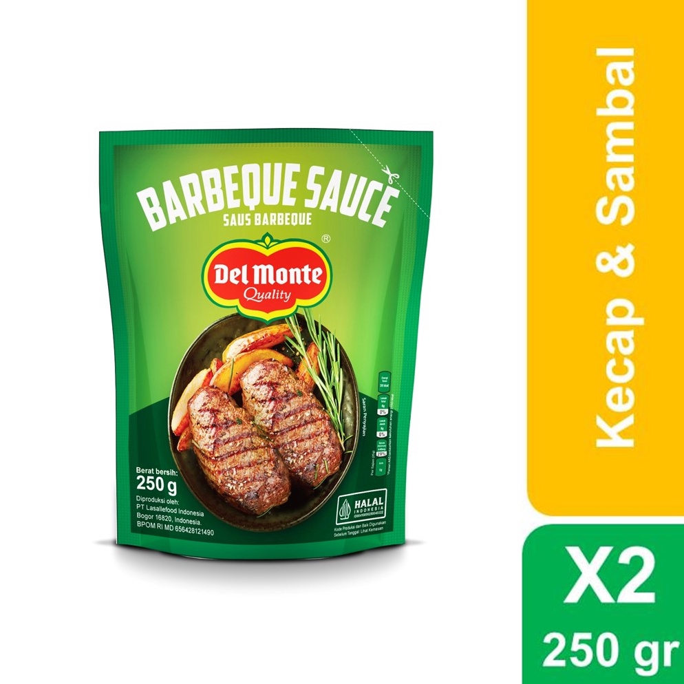 

New event Delmonte Saus Barbeque Pouch 25 gr Twinpack