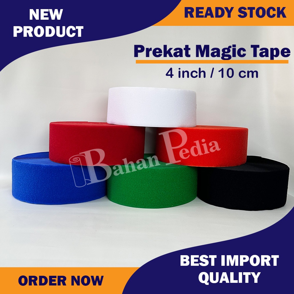 

[Meter] Strap Magic Tape Perekat Prekat Perepet Prepet Velcro Velkro 4inch 10cm