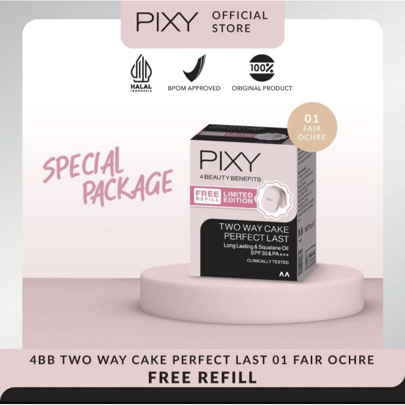 PIXY TWC PERFECT LAST ( BUY 1 GET 1 REFILL ) & PIXY CONCEALLING BASE ( BUY 1 GET 1 SUNSCREEN )