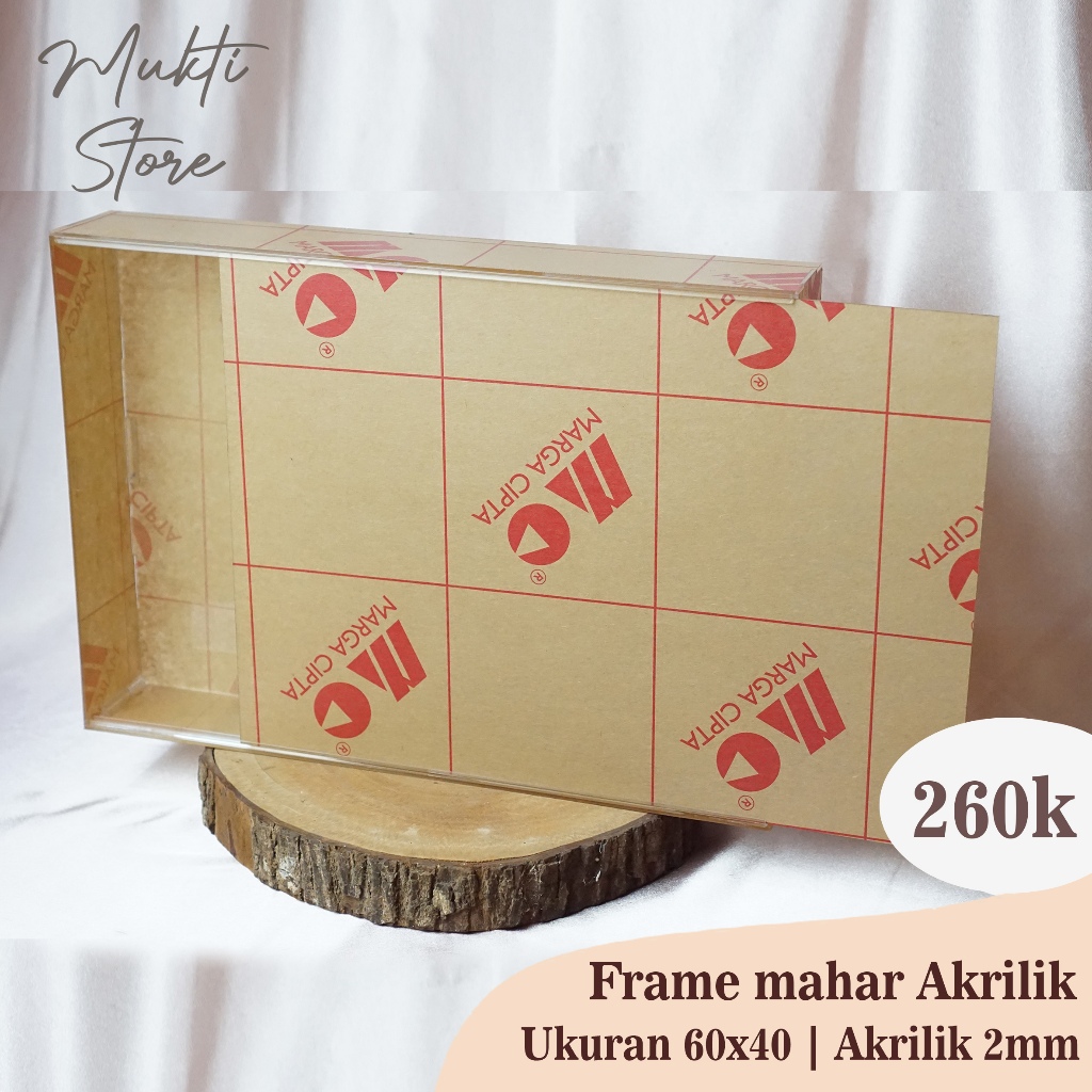 Frame mahar akrilik 60x40 , pigura akrilik pigura mahar akrilik akrilik sliding 60x40