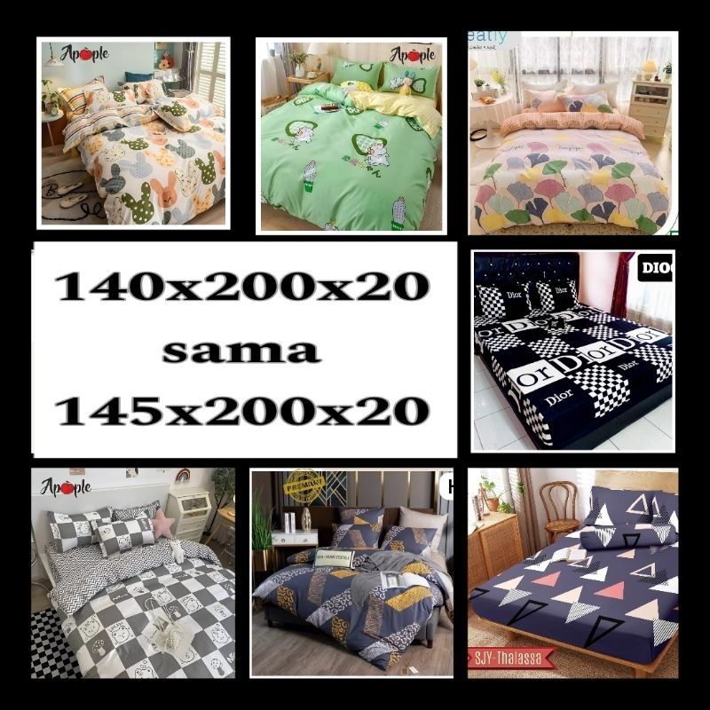 Feraristore Sprei Ukuran 140X200/145X200 Sprei Cantik