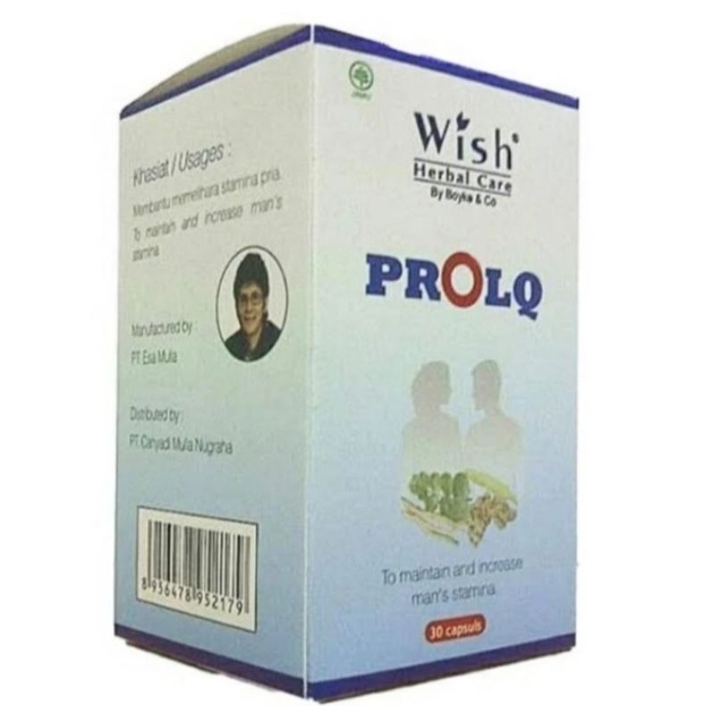 PROLQ - Suplemen Herbal Stamina Pria dr. Boyke - Original RESMI dr. Boyke, BPOM & HALAL