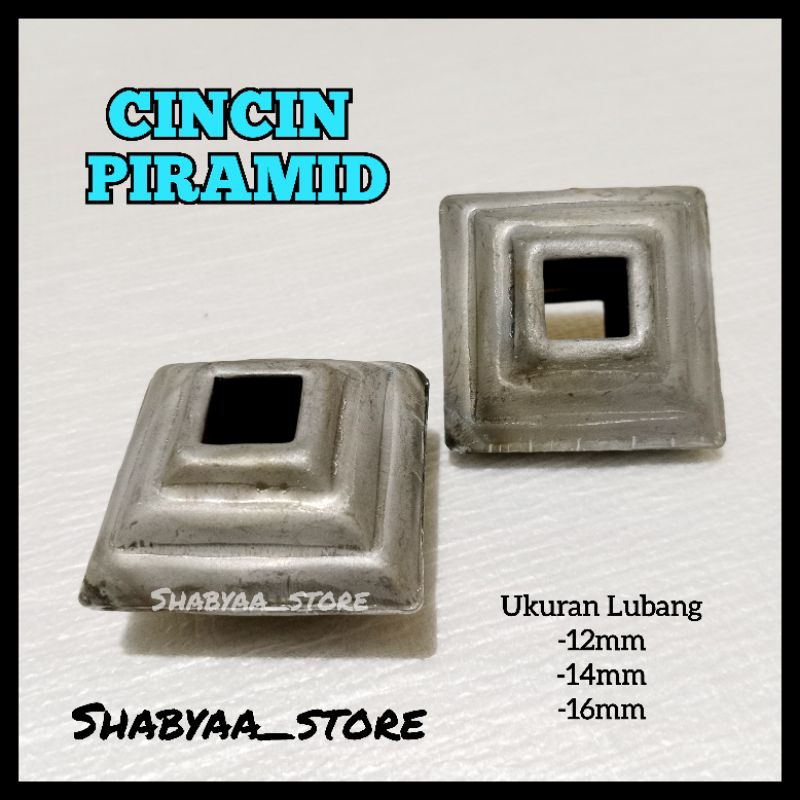 Cincin Piramid Ornamen Aksesoris Pagar Besi Tempa Besi Nako Virkan