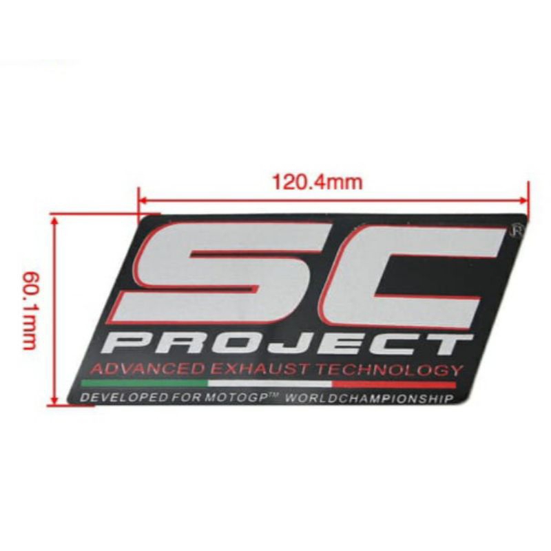 ZSDTRP SC PROJECT 1PC Exhaust Heat Proof Resistant Sticker decal motorcycle bike