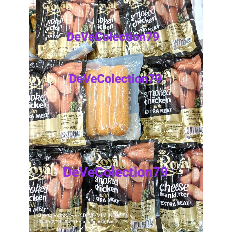 

SOSIS PREMIUM ROYAL BELFOODS SMOKE CHICKEN SAUSAGE 200GR