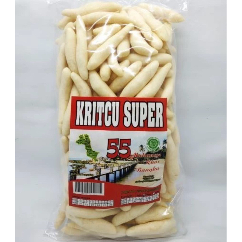 

Kericu Kritcu Kricu Kerupuk Telor Cumi Snack Cemilan Khas Bangka Kritcu Super 55 Berat 250gram