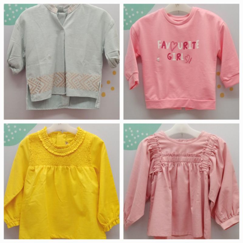 blouse anak perempuan merk pito dito