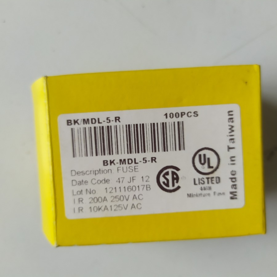 Fuse MDL-5A 6,3x32 250V Fuse kaca Bussmann Fuse MDL-5A 6,3x32 250V Fuse kaca Bussmann