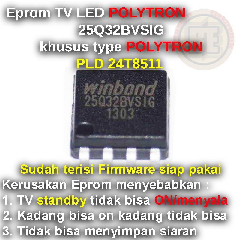 Ic Eprom Firmware TV POLYTRON PLD 24T8511