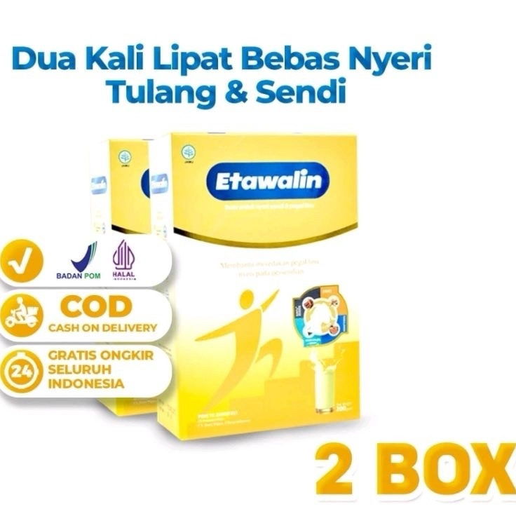 

READY STOK 2 Box Susu Etawalin Membantu Atasi Nyeri Sendi Rematik Asam Urat Asli Original