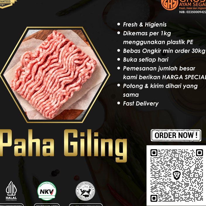 

PROMO SALE Daging Paha Ayam Giling Tanpa Kulit 1kg