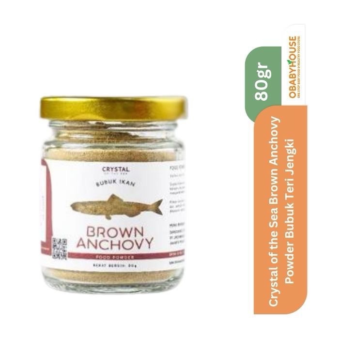 

Crystal of the Sea Brown Anchovy Powder Bubuk Teri Jengki 80 gr (BPOM Certified)