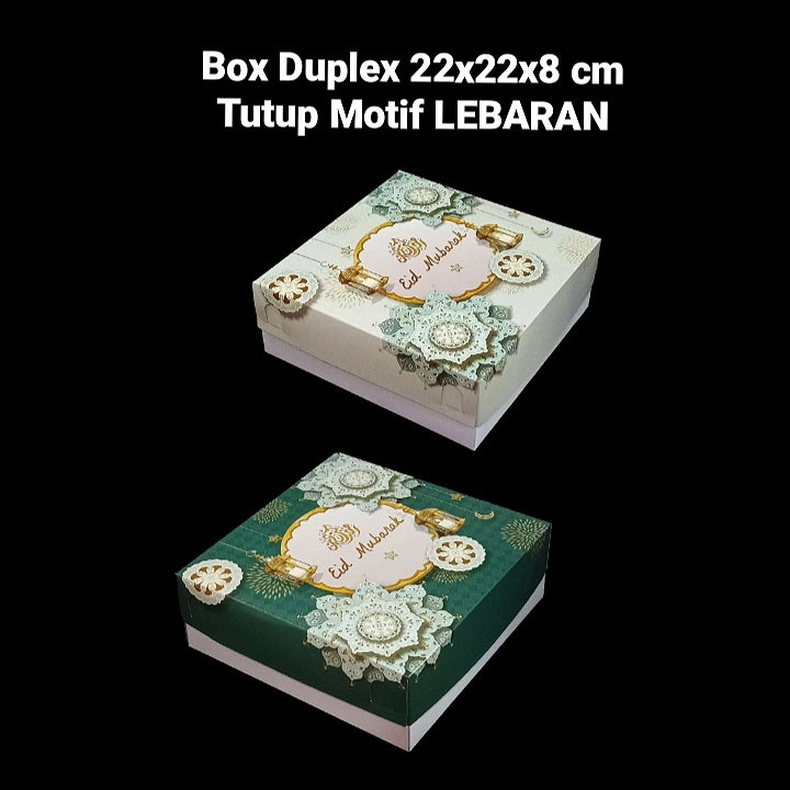 

(10 pcs) dus lapis legit box pudding kardus roti kue spiku parcel hantaran lebaran idul fitri eid mubarak ukuran 22x22x8cm