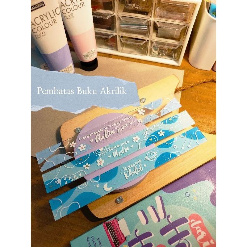

PEMBATAS BUKU AKRILIK / ACRYLIC BOOKMARK