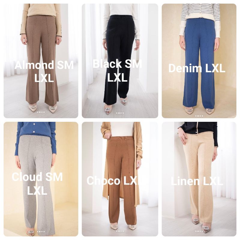 Elaya Knit Panta Diana Restu Mila Pants by Diana Restu