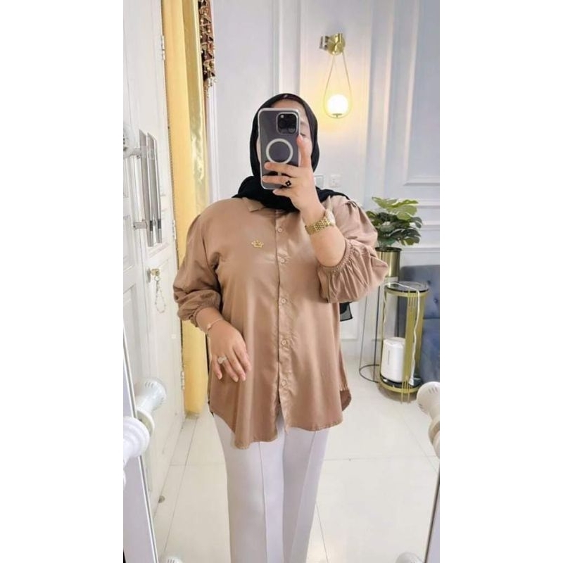 Atasan Blouse Rayon Twill Polos