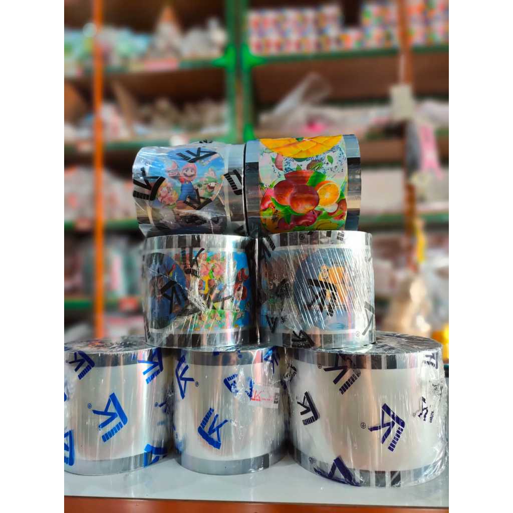 Plastik Lid cup Sealer cup per Roll/Tutup gelas plastik Roll/Seal cup