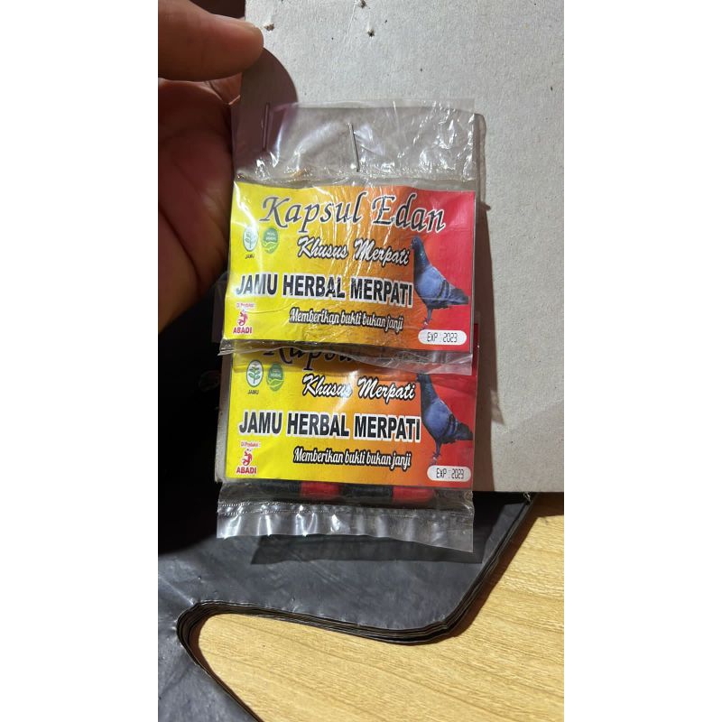 Kapsul Edan Jamu Herbal Merpati