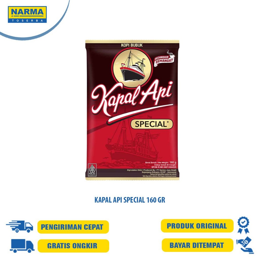 

KAPAL API SACHET, POUCH 10X24GR,10'S,60GR,180GR,380 GR ALL VARIANT/KOPI KAPAL API