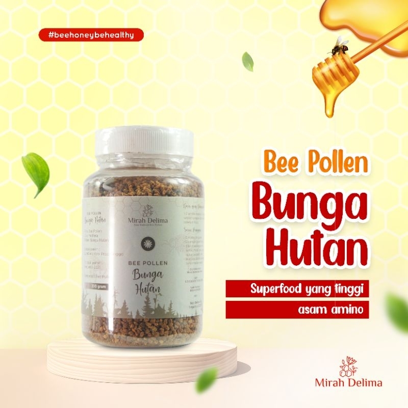 

Raw Bee Pollen - Natures Super Food - Bunga Hutan - 200 gram