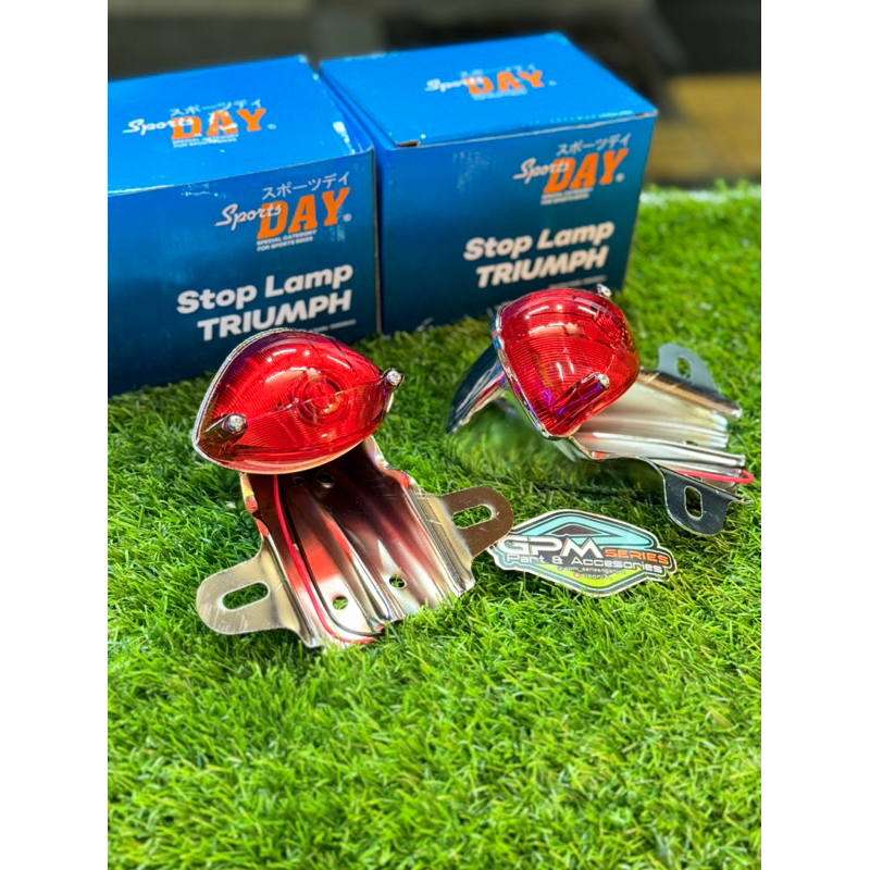 STOPAN CB STOPLAMP CB TRIUMPH/TRIUMP BY DAY SET PANGKON STOPAN V80 FULL BESI CHORME CB ,CUSTOM