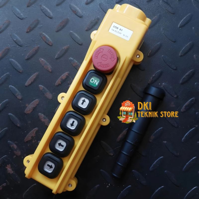 Remot Hoist Crane Electric 6 Tombol Push Button Switch Remot Kontrol Hoist