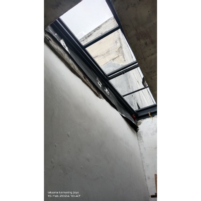 kanopi sleding atap solar flat