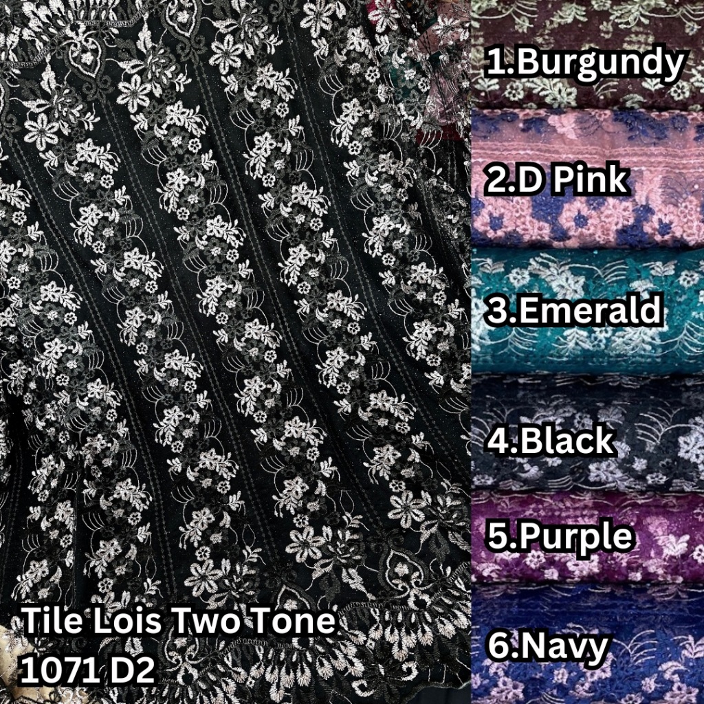 TILE LOIS TWO TONE 1071 D2 HARGA PER PANEL