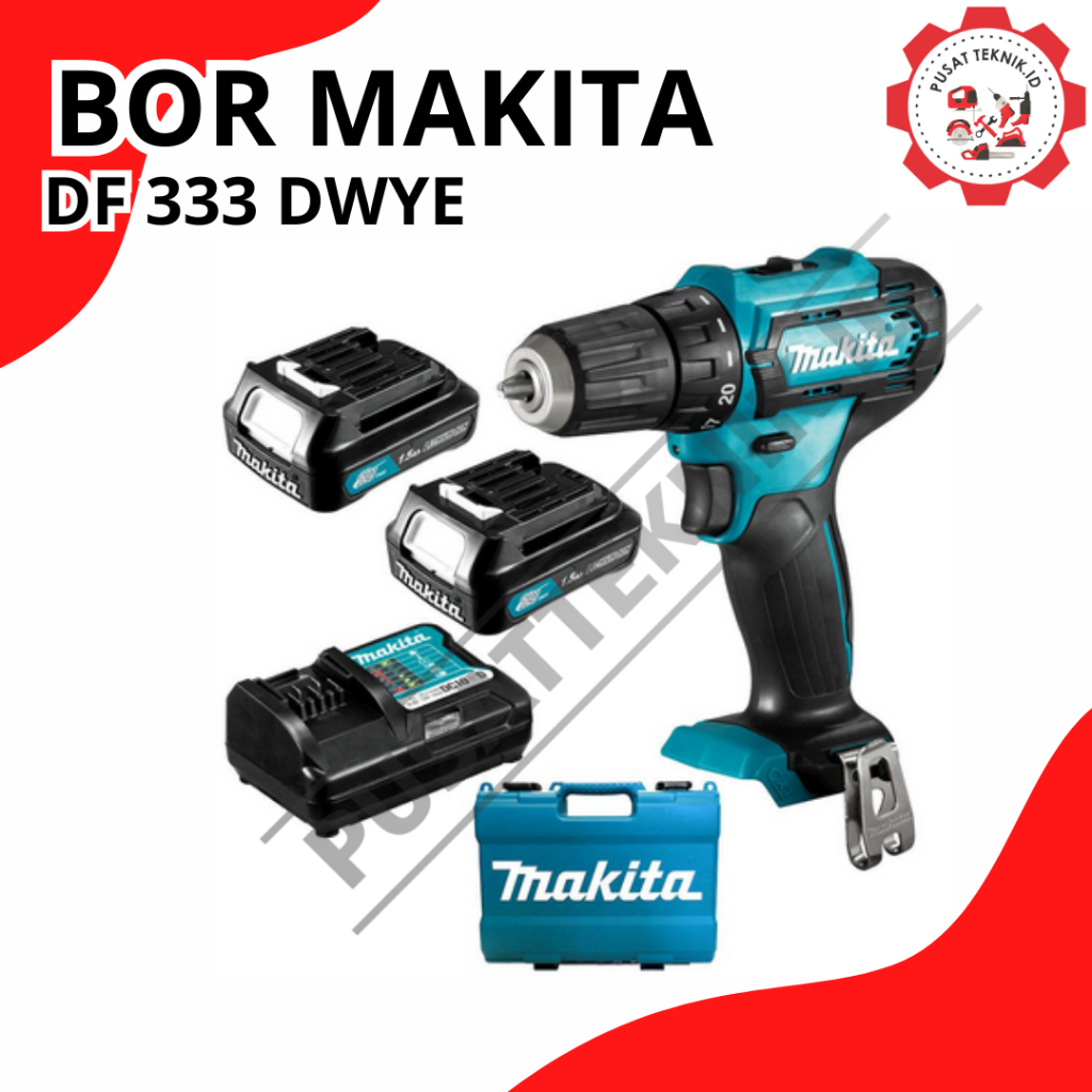 MAKITA DF 333 DWYE Termurah Mesin Bor Tangan Baterai Makita DF333DWYE