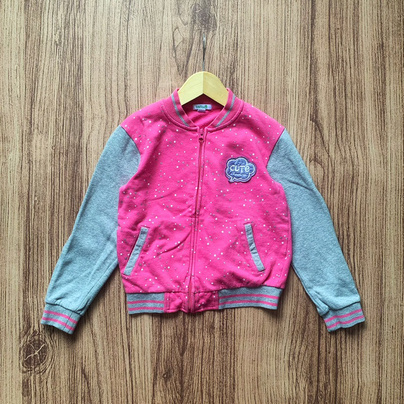7-8Y BOSSINI GIRLS VARSITY JACKET