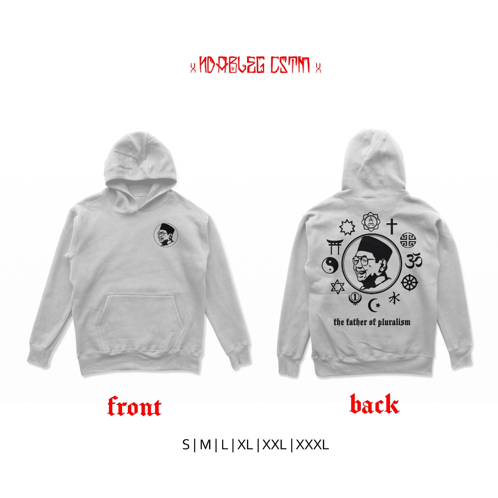 SWEATER HOODIE GUSDUR PLURALISME