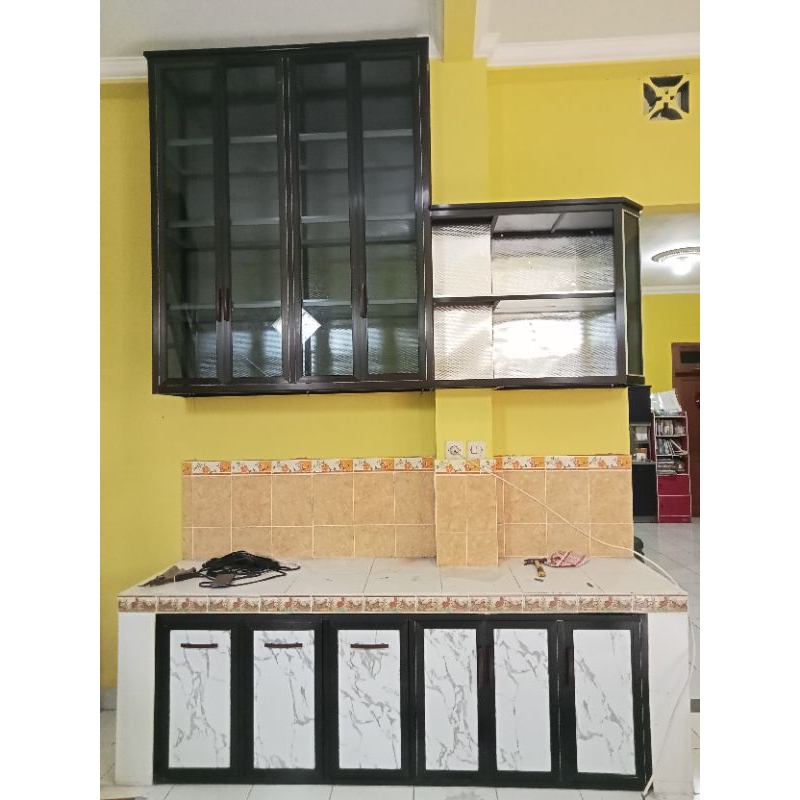 Custom Kitchen set atas bawah alumunium