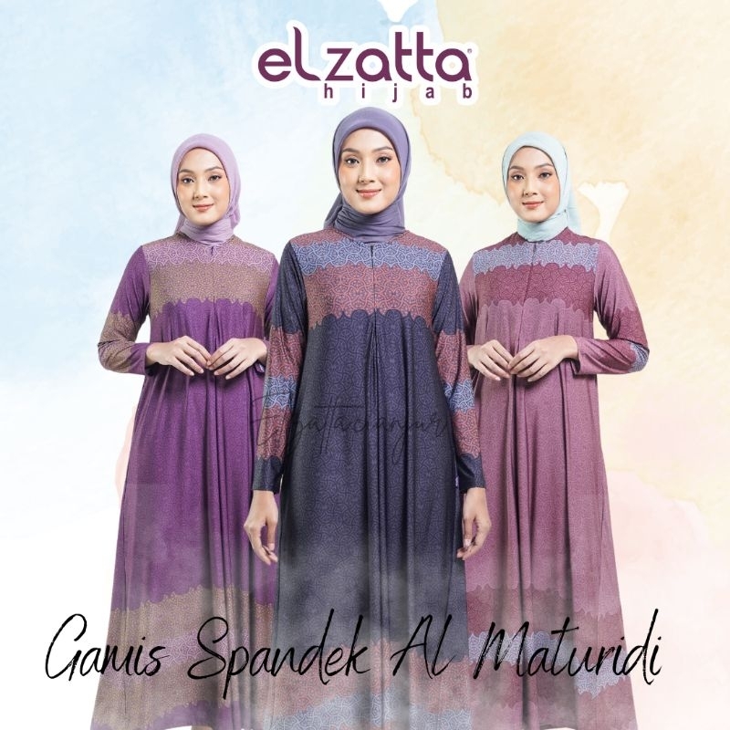 ELZATTA GAMIS ELZATTA GAMIS POLOS MOTIF PREMIUM GAMIS AL MATURIDI BAHAN SPANDEK PREMIUM GAMIS AL MAT