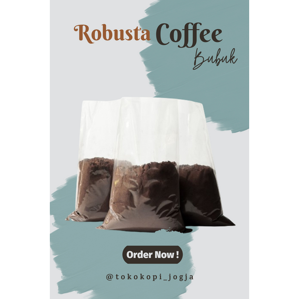 

BIJI KOPI BUBUK ROBUSTA STRONG COFFEE ORIGINAL 1 KG