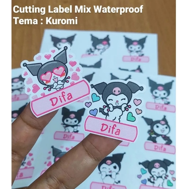 

KUROMI ~ CUTTING LABEL MIX WATERPROOF / CUTTING STIKER / CUTTING LABEL