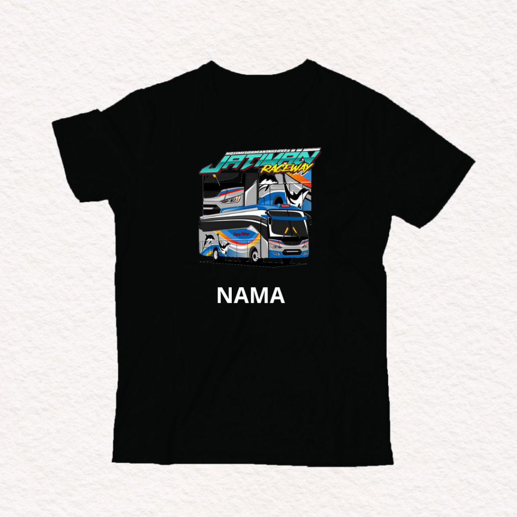 Baju Anak Vector Bus Mania Kaos Bus 1-12 Tahun