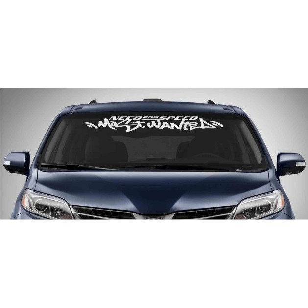 Stiker Kaca Depan Mobil Need For Speed Most Wanted 90cm